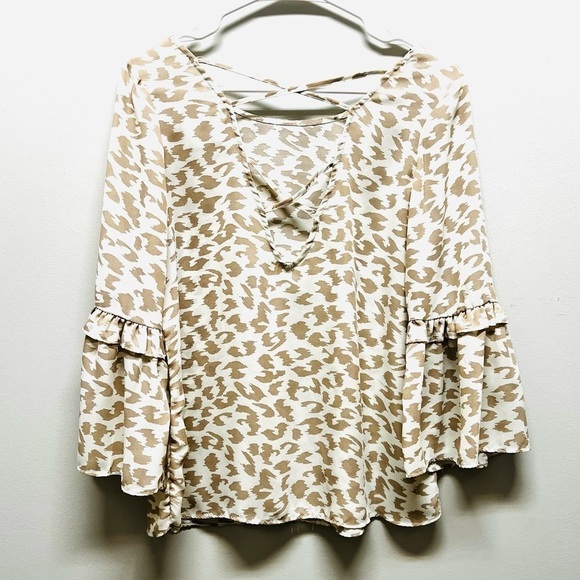2/$15 C - Animal Print Long Sleeve Blouse - Picture 8 of 8
